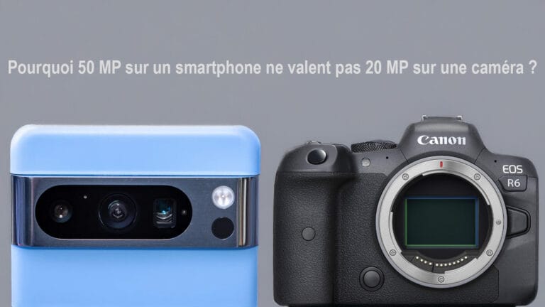 Différence de mégapixels entre smartphone et appareil photo
