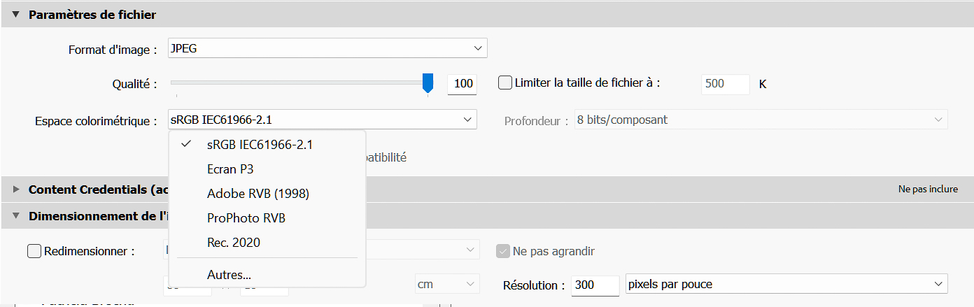 Les meilleurs réglages d'exportation Lightroom pour l'impression