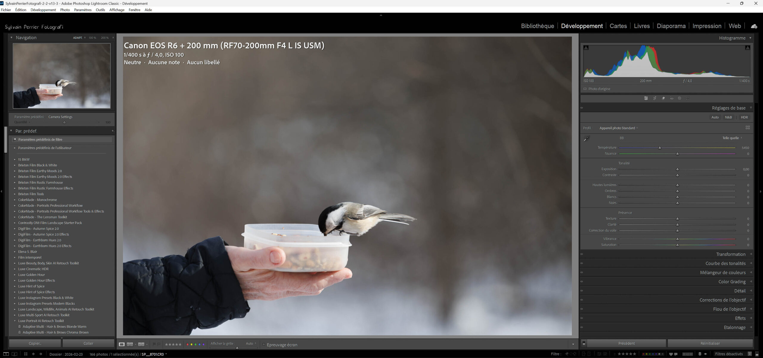 Profils Camera Matching dans Lightroom Classic - pourquoi tes RAW Canon semblent ternes à l'ouverture