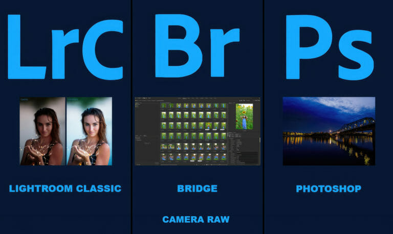 Bridge – Photoshop – Camera Raw et Lightroom